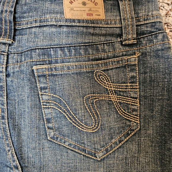 Hydraulic Blue Denim Mini Skirt - Picture 8 of 9